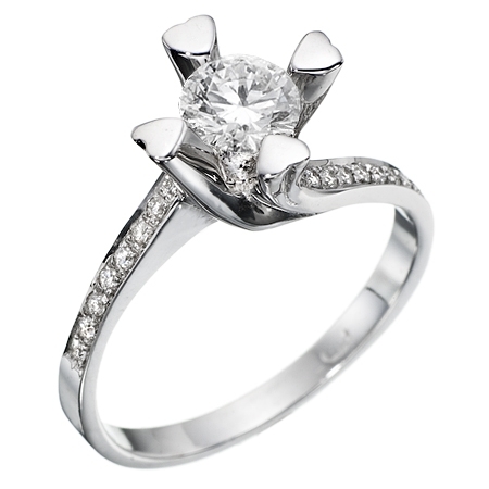 טבעת אירוסין לבבות